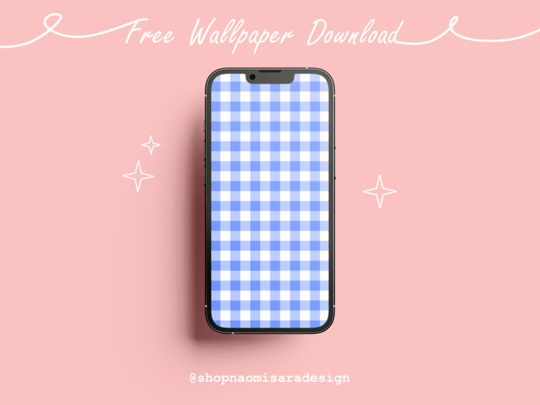 gingham wallpaper blue