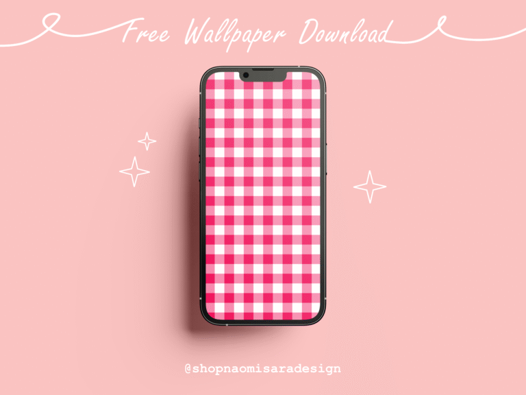 gingham wallpaper red