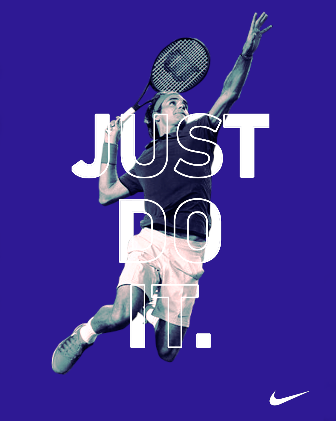 Roger Federer Just Do It Nike Poster
