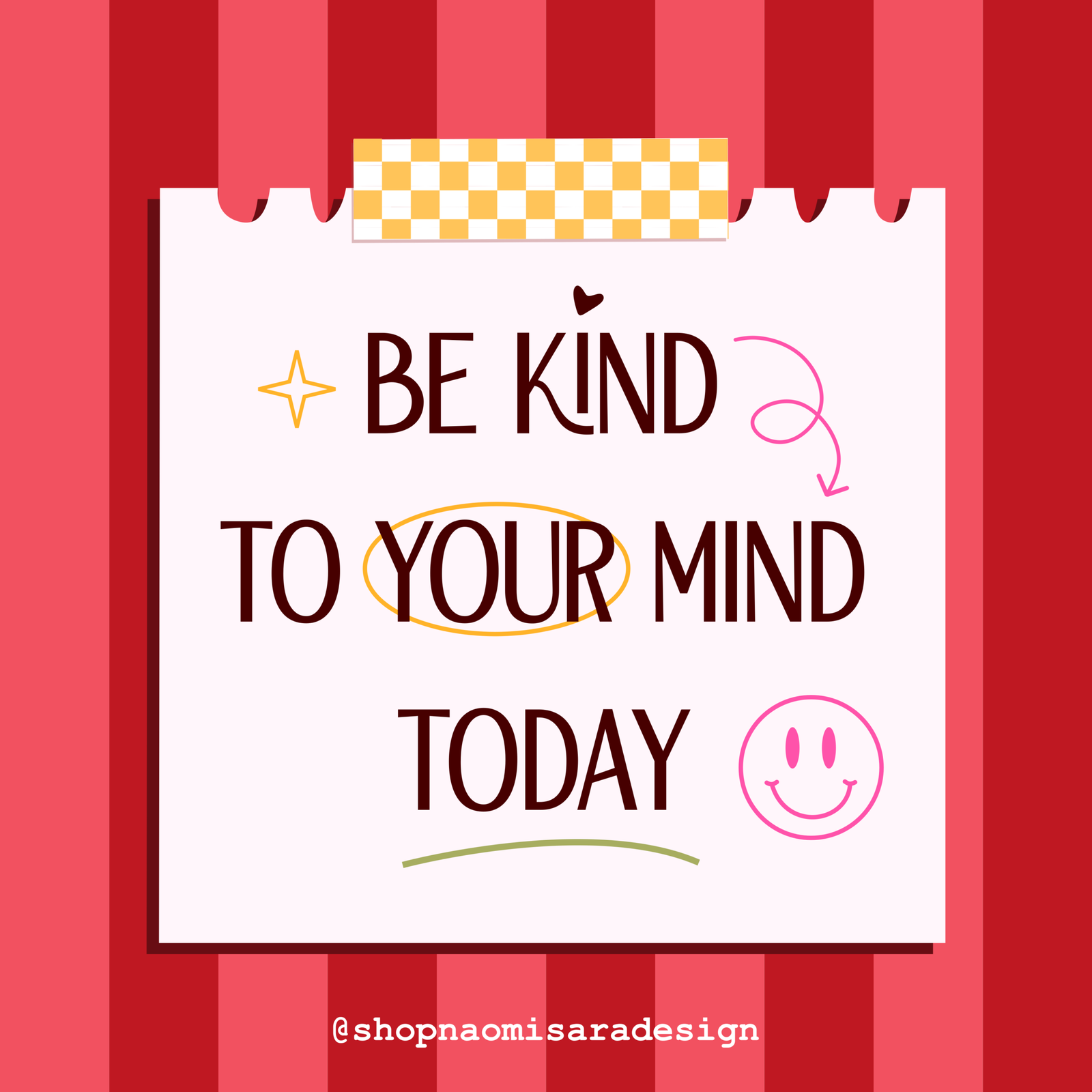 be kind to your mind illustration