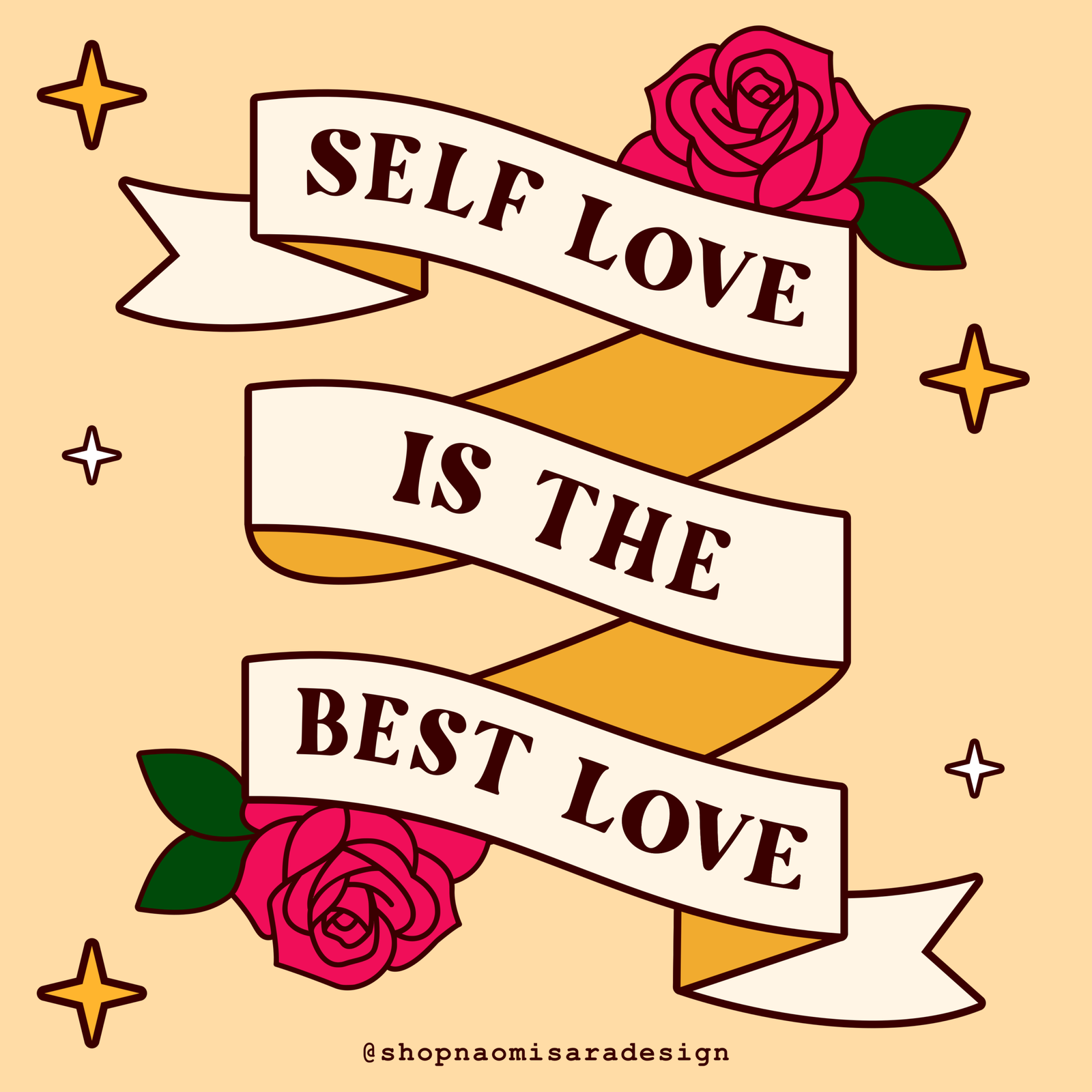 self love is the best love illustration