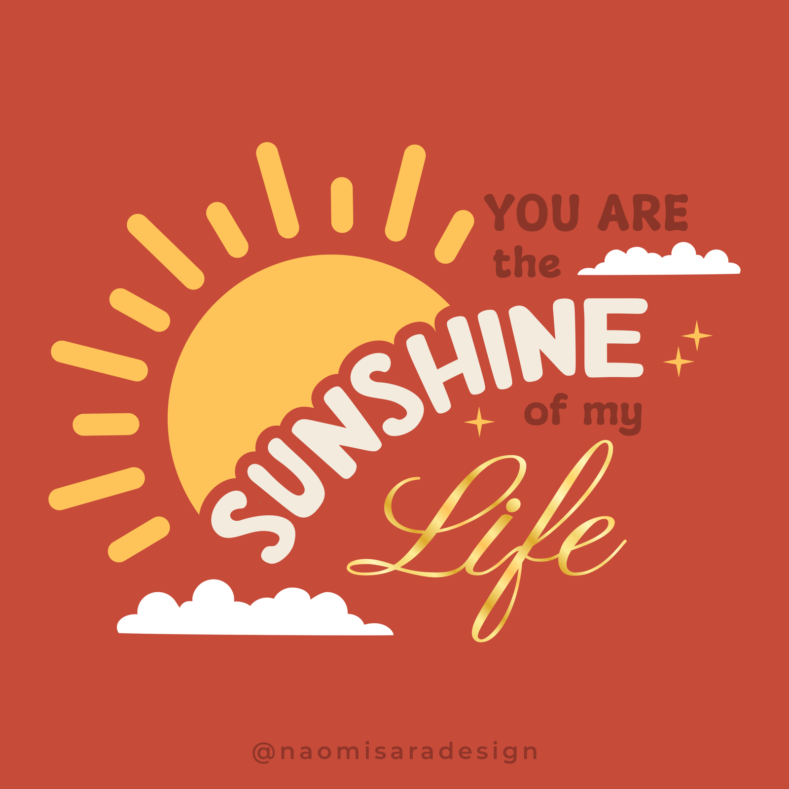 you are the sunshine of my life illustration