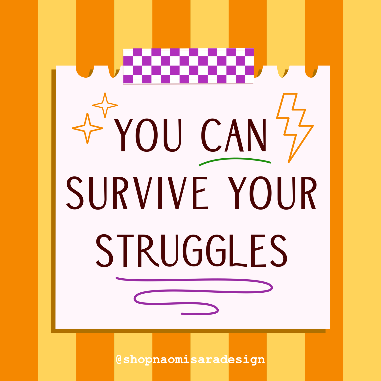you can survive your struggles illustration